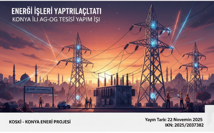 Konya'da Büyük Enerji İhalesi: AG-OG Tesis Yapım İşleri Başlıyor!